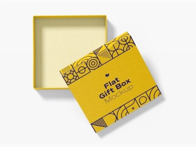 Simple Box Package box design branding design flat gift box mockup flat gift box mockup gift box illustration package package mockup packagedesign