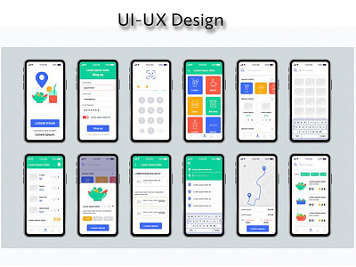 Ui Ux Design (User Interface and User Experience) branding design print design ui uidesign uiux uiuxdesign ux ux ui ux design vector