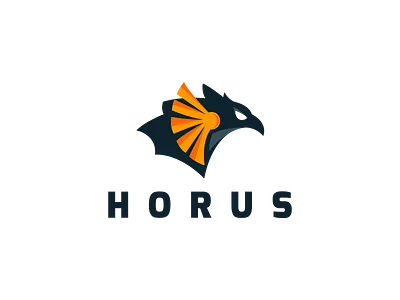 Logo design horus logo ui ux