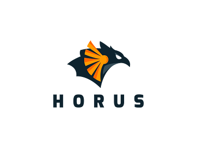 Logo design horus logo ui ux