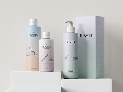 Rebranding - RILASTIL adobe illustrator adobe photoshop beauty branding cosmetic cream design graphic design packaging rebranding