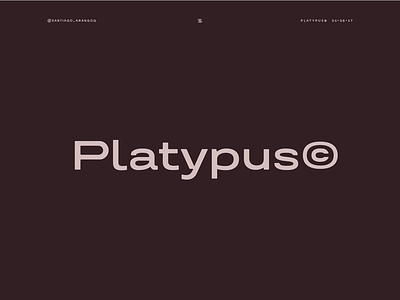 Platypus© wide sans design letters platypus sans type type design typography