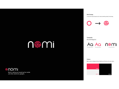 Nomi branding design logo logodesign mobilelogo