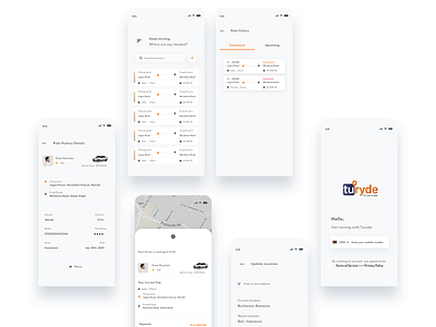 Ride Booking App UI