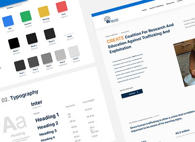 CREATE Website Redesign app awesome charity charity organization clean design figma free human human trafficking illustration minimal simple ui ui ux uiux website website ui xd