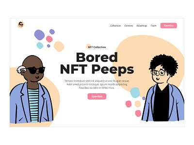 NFT Peeps - NFT Webflow Template