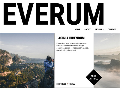 Everum - Blog Website Template