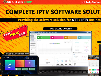 COMPLETE SOFTWARE SOLUTIONS FOR YOUR OTT / IPTV BUSINESS ARE HER iptv player