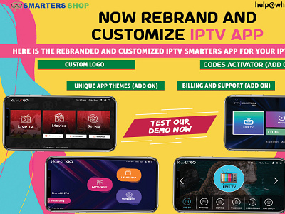 IPTV APPS REBRANDING - GET IPTV SMARTERS PRO WITH YOUR BRANDING iptv app for windows iptv apps iptv player iptv smarters windows