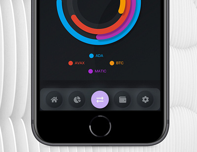 Portfolio Tracker app app design crypto iphone mobile porfolio tech ui ux