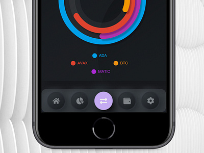 Portfolio Tracker app app design crypto iphone mobile porfolio tech ui ux