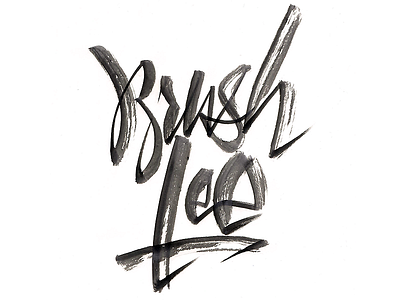 Brush Lee brush lettering calligraphy freehand handwriting kaligrafia lettering liternictwo litery powerscripts script typografia typography