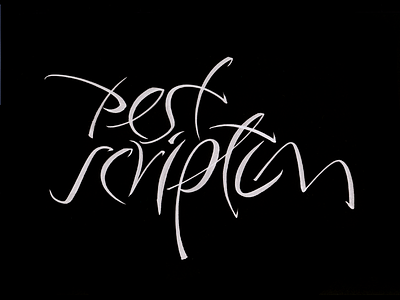 Pest Scriptum calligraphy freehand handwriting handwritten kaligrafia lettering liternictwo litery powerscripts script typografia typography