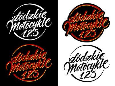 lodzkie motocykle 125 calligraphy freehand handwriting handwritten kaligrafia lettering liternictwo litery logo logotype powerscripts script typografia typography
