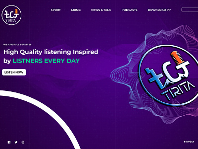 Tirita Radio Station graphic design ui ux website design