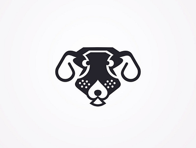 ace dog logo ace animal dog head pet