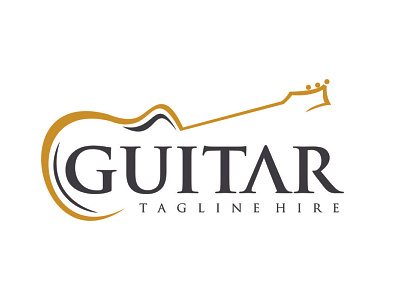 guitar logo design guitar logo design music vector