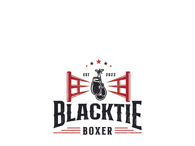 black tie boxer logo design