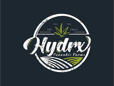 hydrx cannabis farm logo design