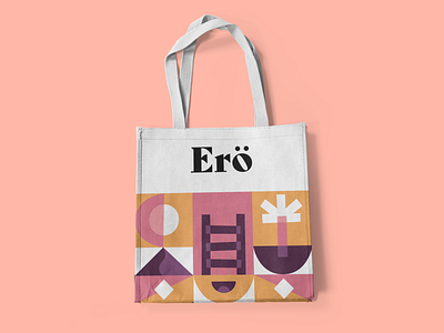 Ero Cake Co - Bag abstract bag brand identity branding design illustration logo modern pattern typography vector