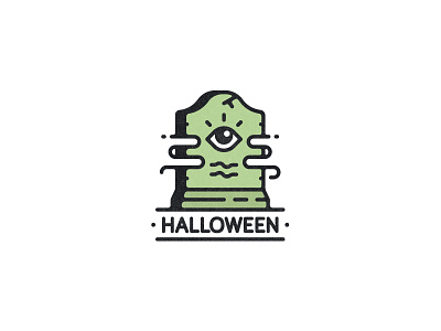 Halloween badges clean halloween illustration line line art logo logotype mark vector