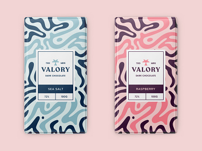 Valory Dark Chocolate - Packaging abstract badge brand identity branding chocolate clean illustration packaging pattern type typography vector