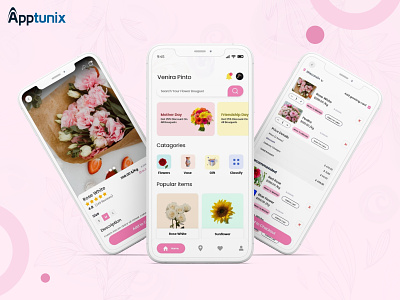 Build your own On-Demand Flower Delivery App animation app desings app development appdevelopment appdevelopmentcompany apptunix design doordash doordash redesign flower delivery app illustration mobile on demand flower delivery app uiux vector
