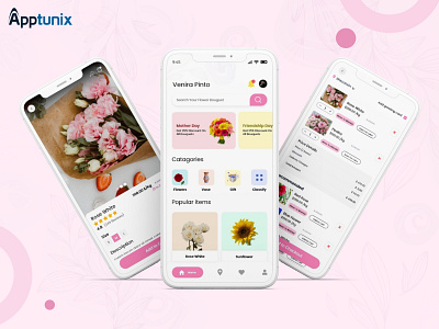 Build your own On-Demand Flower Delivery App animation app desings app development appdevelopment appdevelopmentcompany apptunix design doordash doordash redesign flower delivery app illustration mobile on demand flower delivery app uiux vector