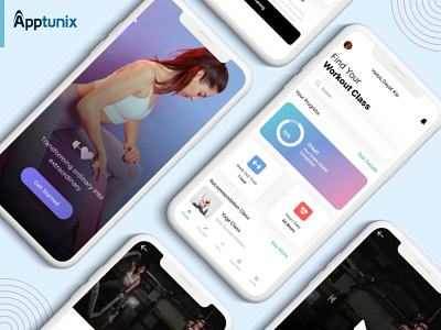 Fitness App Development Company | Apptunix appdevelopment appdevelopmentcompany branding fitness app development fitness app development company fitness apps fitness apps in market fitness health app gym health and fitness app illustration mobile ui usa workout workout apps