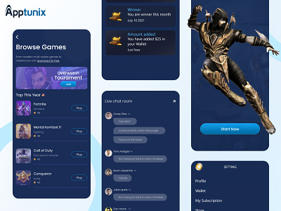 Top Gaming Chat Apps - Apptunix | Create own Chat Apps animation appdevelopment appdevelopmentcompany apptunix branding gaming chat apps logo