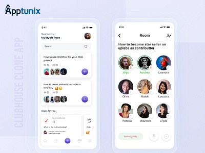 Want to Launch your own Clubhouse Clone App? animation app like clubhouse appdevelopment appdevelopmentcompany audio app clubhouse app development clubhouse clone app clubhouse clone app development design graphic design illustration social media app like clubhouse voice chat app