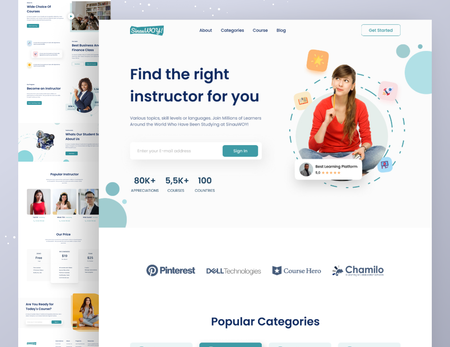 Online Course Landing Page By Andika Bagass For One Week Wonders On ...