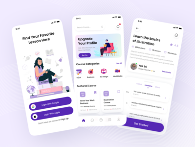 Online Course Mobile App by Andika Bagass for One Week Wonders on Dribbble