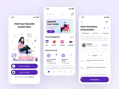 Online Course Mobile App by Andika Bagass for One Week Wonders on Dribbble