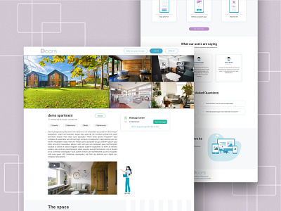 The Property Page Template aibnb clone build website fast cheap website builder easy web builder how to create a website no code online website creation tools property website property website builder template web design web templates website builder software website concept