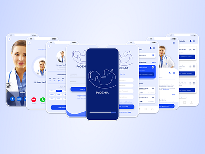 PeDEMIA Medical App app design minimal ui ux