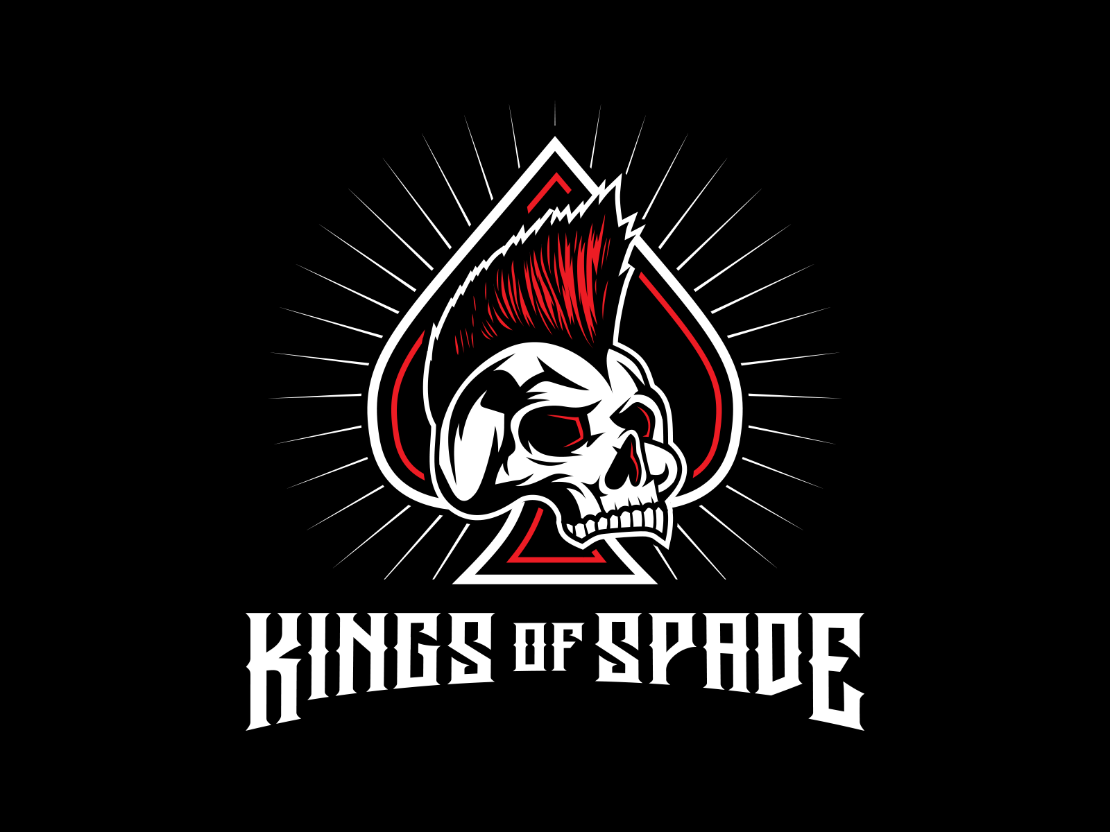 kingspade skull logo