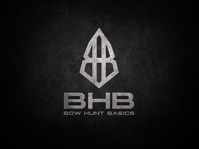 BHB logo arrow arrowhead bow branding business design designer hunt hunting illustration illustrator lessons logo vector