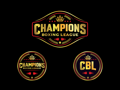 CBL logo design boxing branding business champions design designer fight fighting illustration illustrator league logo ring royal tournament vector