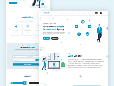 Unicorn (Company website) agency design e commerce it software software house ui