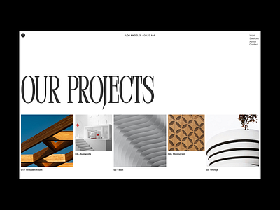 Projects page