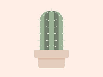 Cactus WIP cactus icon illustration plant pot prick succulent wip