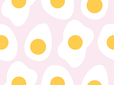 Eggs egg illustration pattern pink play textile yellow