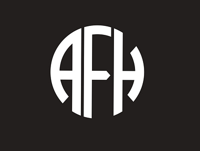 AFH design illustration logo typography