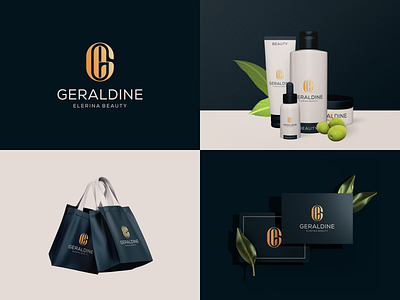 GERALDINE ELERINA 3d animation awesome beauty branding cosmetics design dribble dubai flatdesign graphic design illustration logo logos logotype motion graphics real estate ui ux vector