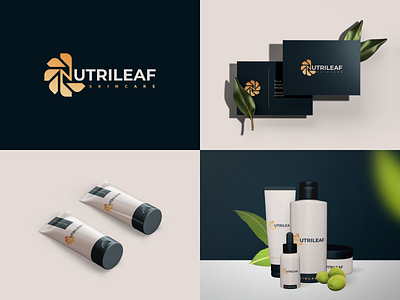 NUTRILEAF SKINCARE 3d accessories animation awesome beauty branding design dribble flatdesign general graphic design illustration logo logos logotype motion graphics skincare ui ux vector