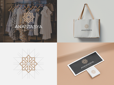 ANASTASYA BOUTIQUE 3d animation awesome beauty boutique branding design dribble flatdesign graphic design illustration interior design logo logos logotype motion graphics photography ui ux vector