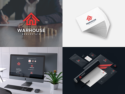 WARHOUSE REAL ESTATE 3d animation awesome beauty branding constructions design dribble finance flatdesign general graphic design illustration logo motion graphics property real estate ui ux vector