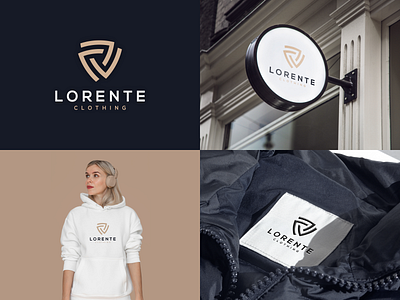 LORENTE CLOTHING 3d animation apparel awesome beauty boutique branding clothing design dribble flatdesign graphic design illustration logo logo design logotype motion graphics ui ux vector