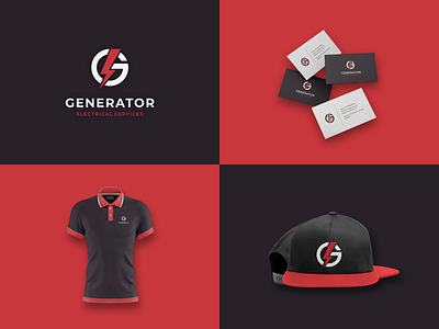 GENERATOR ELECTRICAL SERVICES 3d animation apparel architecture awesome branding clothes construction design dribble flatdesign graphic design illustration logo logo design motion graphics real estate ui ux vector